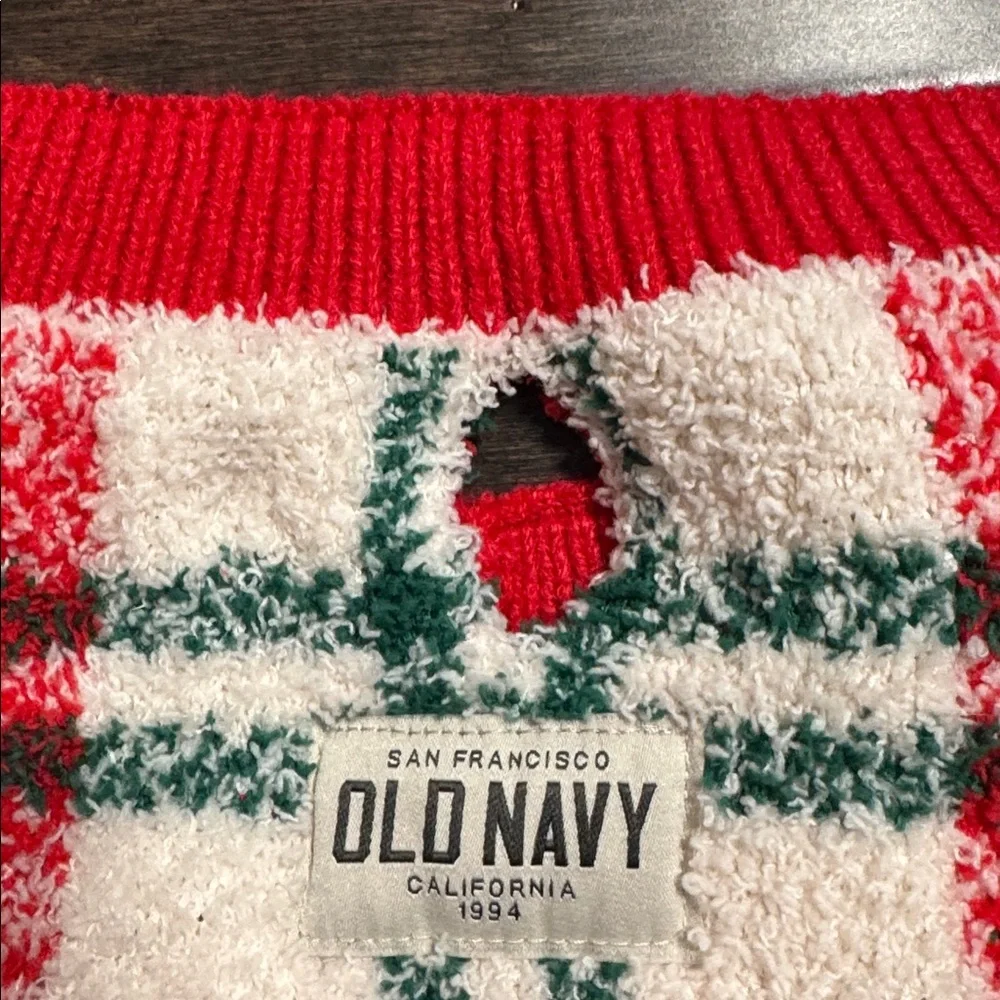 ❤️3/$30 Old Navy Red and Green Plaid Dog Sweater